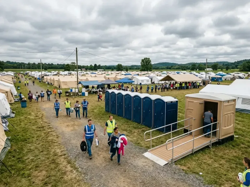 disaster-relief-camp-restrooms-010 — frequently asked questions, Dumpster & Portable Bathrooms Rental in Great Bend, KS
